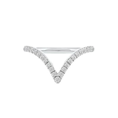 Ellis Lab Grown Diamond Chevron Band in 14K Gold