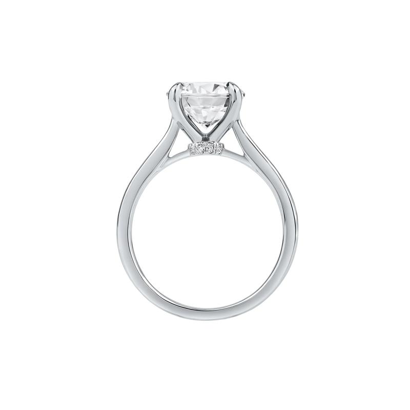Lab Grown Diamond Solitaire Engagement Ring in Platinum &#40;3 ct. tw.&#41; – Image 2 of 5