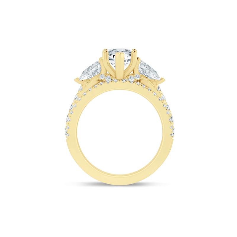 Kyra Lab Grown Diamond Bridal Set in 14K Yellow Gold &#40;3 5/8 ct. tw.&#41; – Image 2 of 3