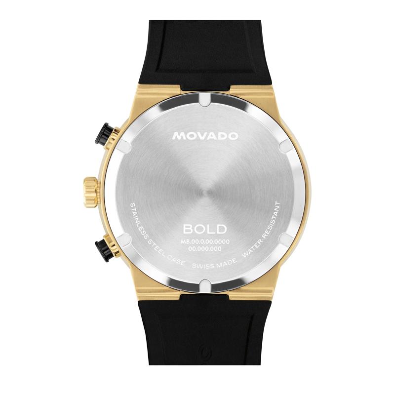 Gent&#39;s Fusion Watch With Black Silicone Strap – Image 3 of 3