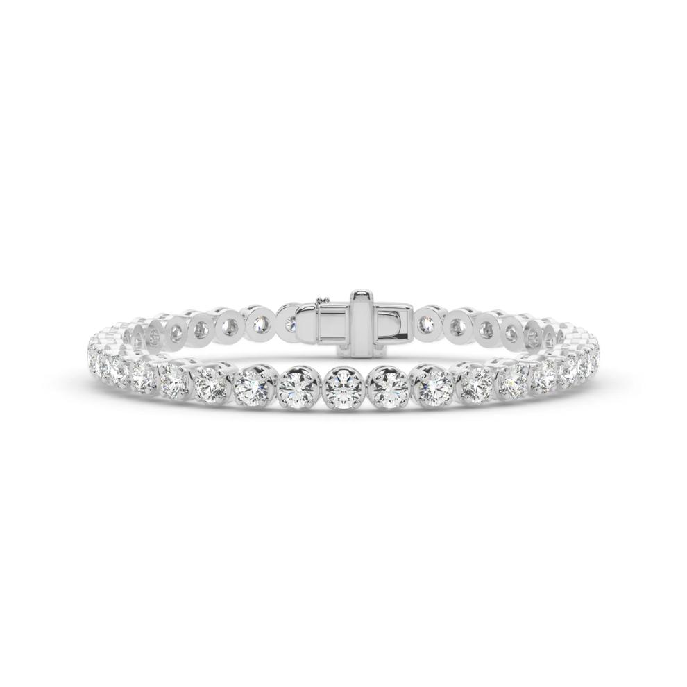 Lab Grown Diamond Tennis Bracelet in 14K White Gold (8 1/2 ct. tw.) – Image 1 of 4