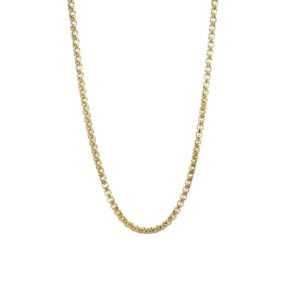 Box Chain in 10K Yellow Gold, 24" – Image 1 of 3
