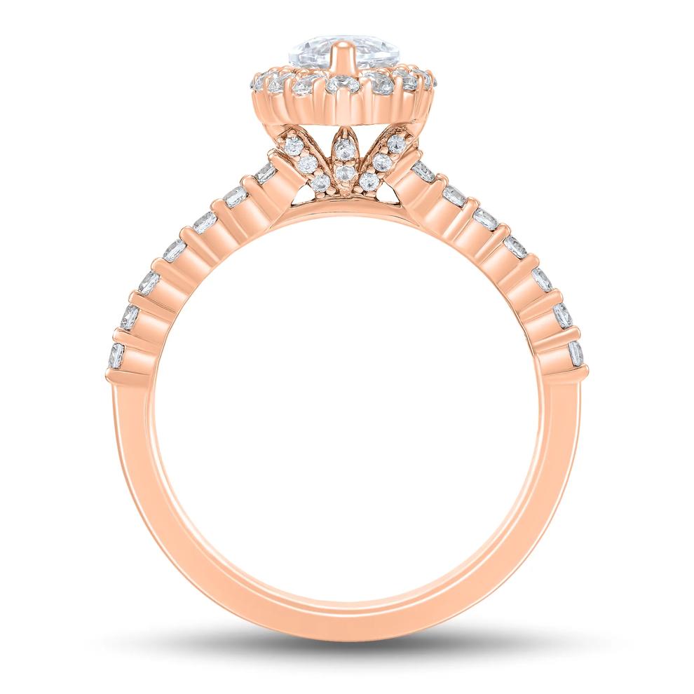 Lab Grown Diamond Marquise Halo Engagement Ring in 14K Rose Gold (1 3/4 ct. tw.) – Image 2 of 3
