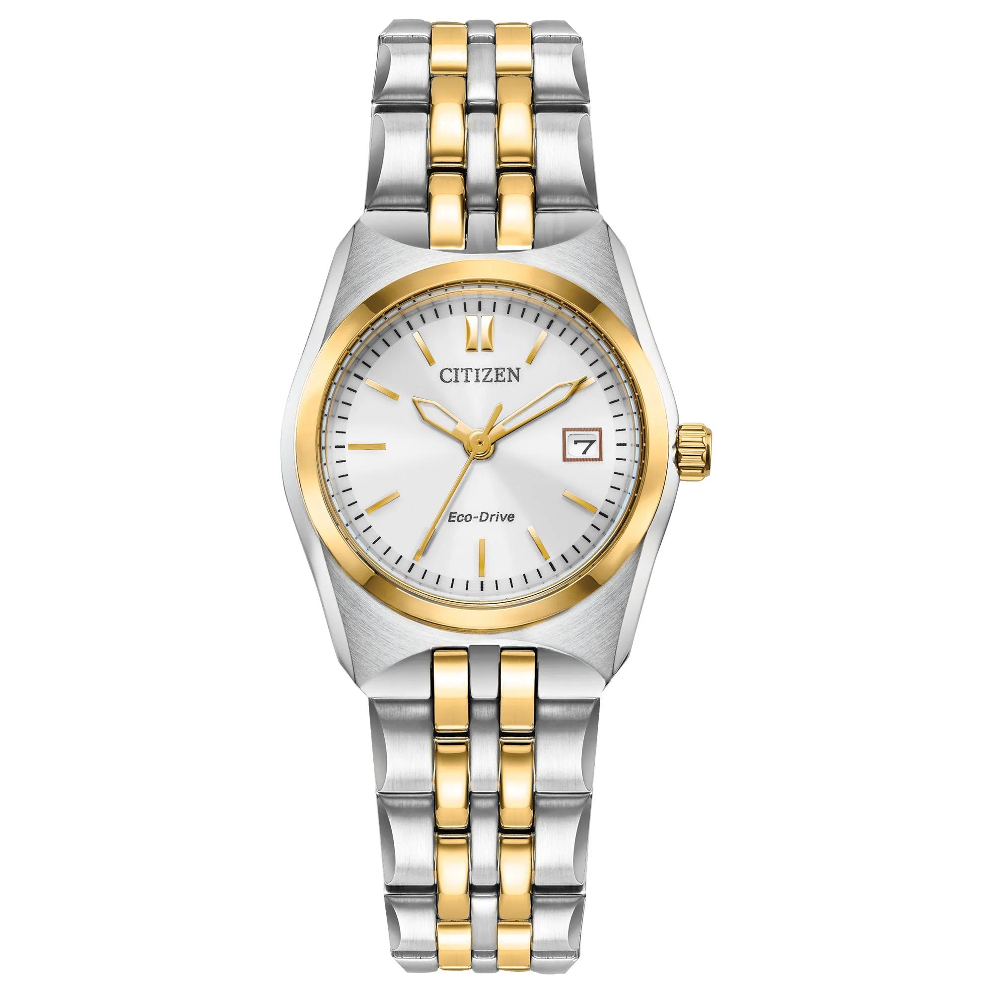 Citizen® Eco™ Ladies' Corso Watch in Two-Toned Stainless Steel.
