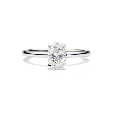 Lab Grown Diamond Oval Solitaire Engagement Ring (3 ct.)