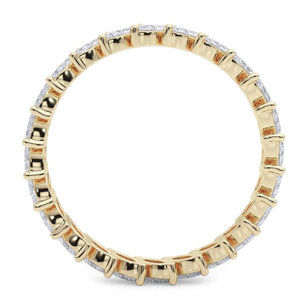 Marquise Diamond Slanted Eternity Band in 14K Yellow Gold (2 ct. tw.) – Image 2 of 5