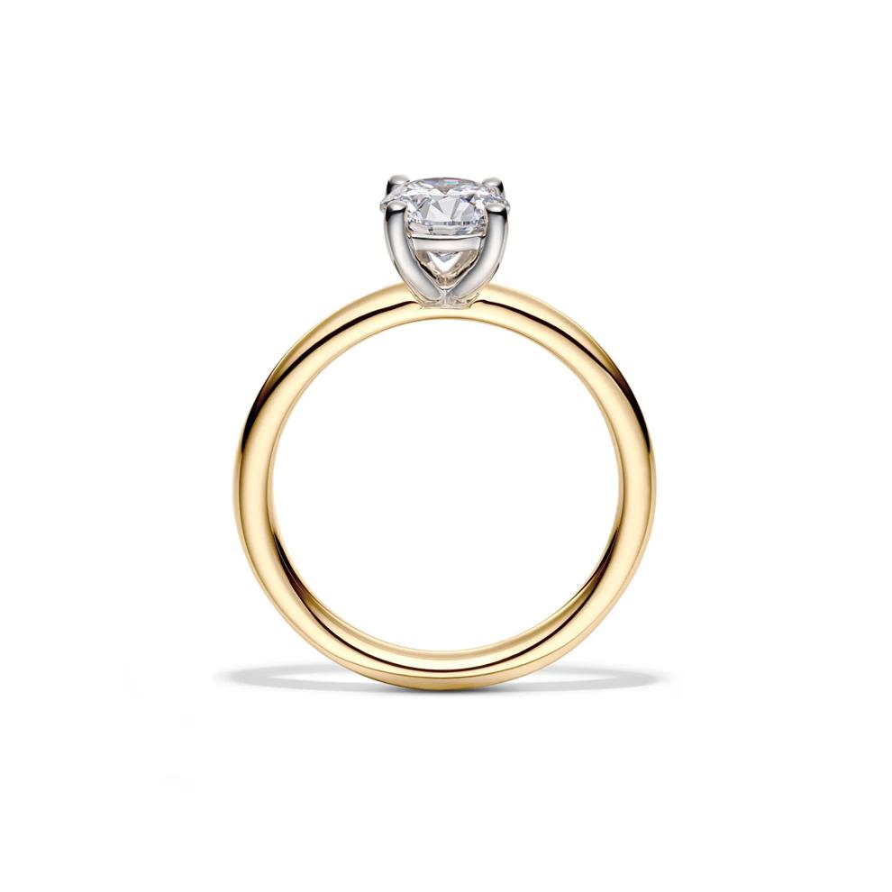 Lab Grown Diamond Solitaire Round Engagement Ring in 14k Yellow Gold (1 ct.) – Image 2 of 4