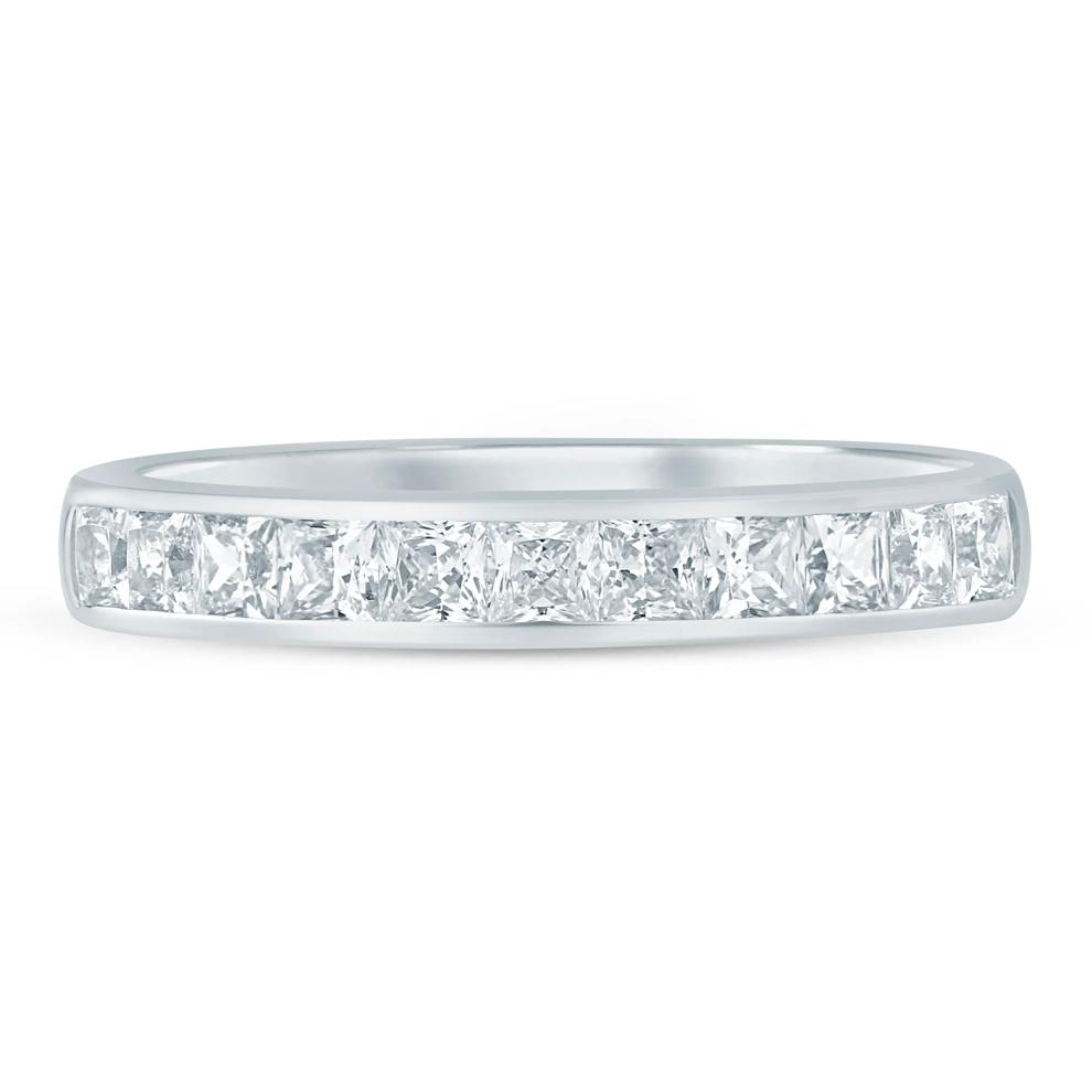 Princess-Cut Diamond Channel-Set Band in 14K White Gold (1 ct. tw.) – Image 1 of 3
