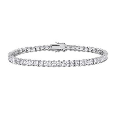 Lab-Created White Sapphire Bracelet in Sterling Silver
