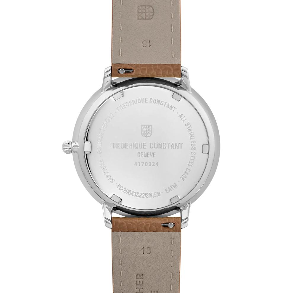 Men's Quartz Moonphase Watch With a Brown Lather Strap – Image 2 of 3