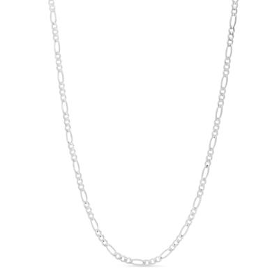 Figaro Link Chain in Sterling Silver, 2.8mm, 18”