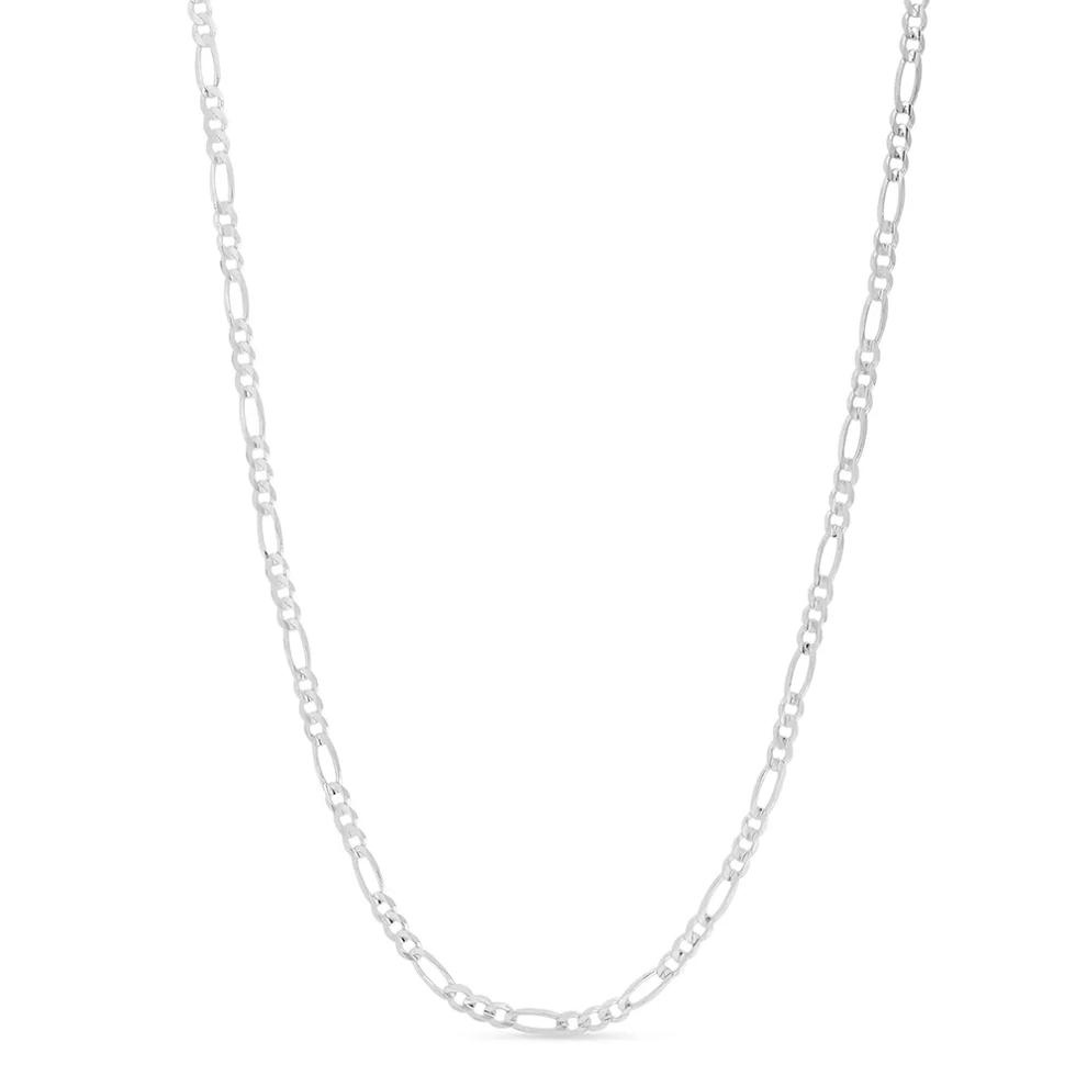 Figaro Link Chain in Sterling Silver, 2.8mm, 18&rdquo; – Image 1 of 4