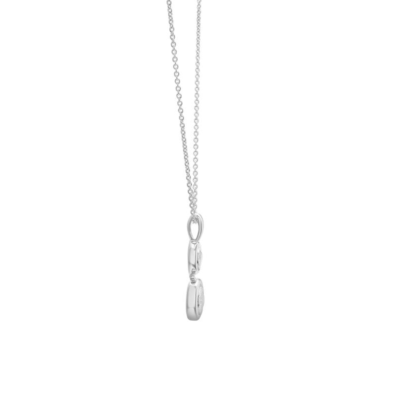 Diamond Earrings &amp; Round Pendant Necklace Box Set in Sterling Silver &#40;1/3 ct. tw.&#41; – Image 4 of 6