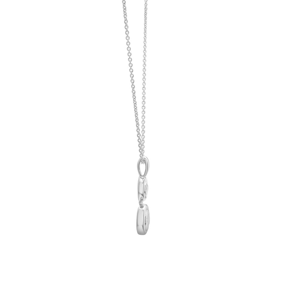 Diamond Earrings &amp; Round Pendant Necklace Box Set in Sterling Silver (1/3 ct. tw.) – Image 4 of 6