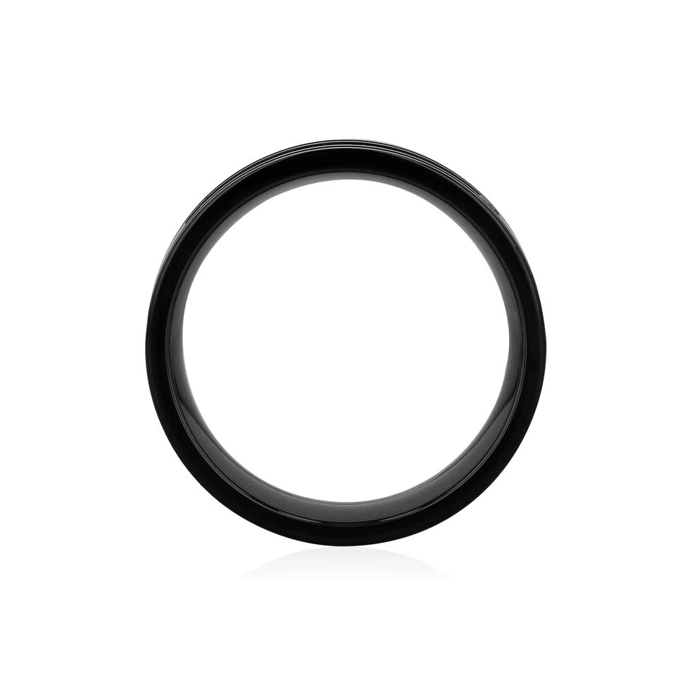 Men's Black Diamond Band in Black Stainless Steel (1/7 ct. tw.) – Image 2 of 3