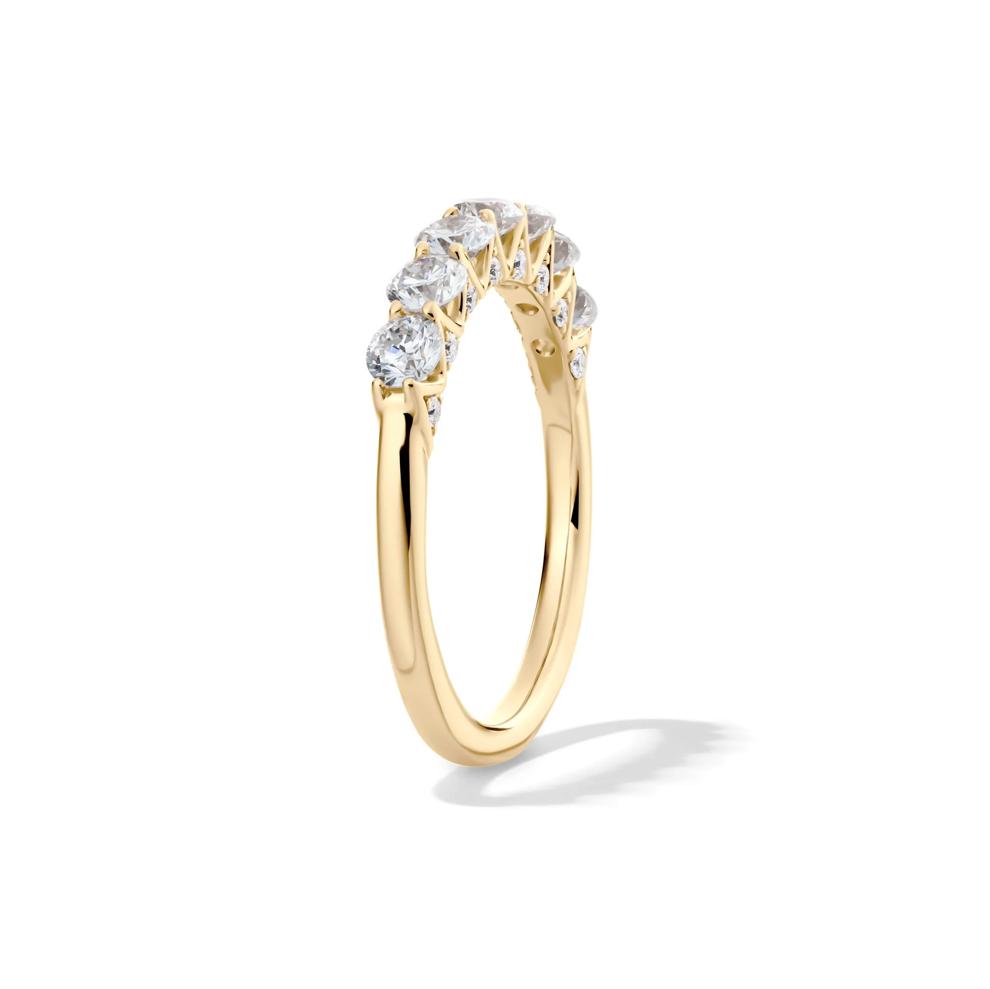 Lab Grown Diamond Seven-Stone Band in 14K Yellow Gold (1 ct. tw.)  – Image 3 of 4