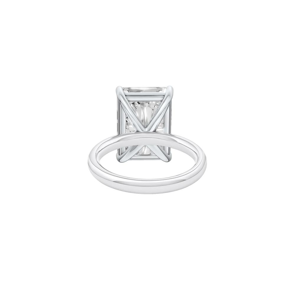 Lab Grown Diamond Radiant-Cut Solitaire Ring in 14K White Gold (7 ct.) – Image 4 of 4