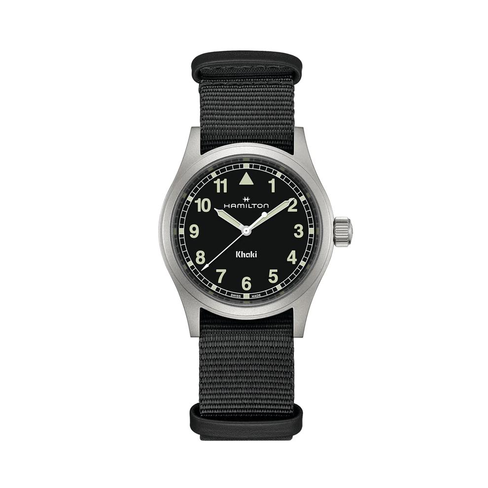 Khaki Field Quartz Watch with Black Textile Strap – Image 1 of 4