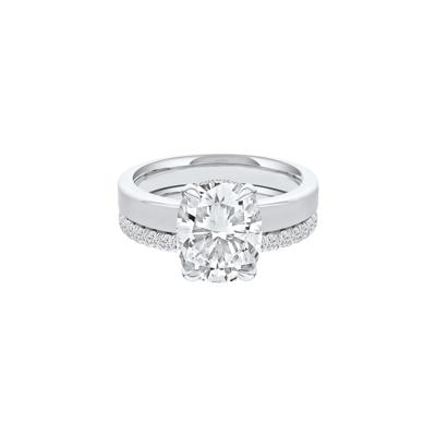 Lab Grown Diamond Elongated Cushion-Cut Engagement Ring