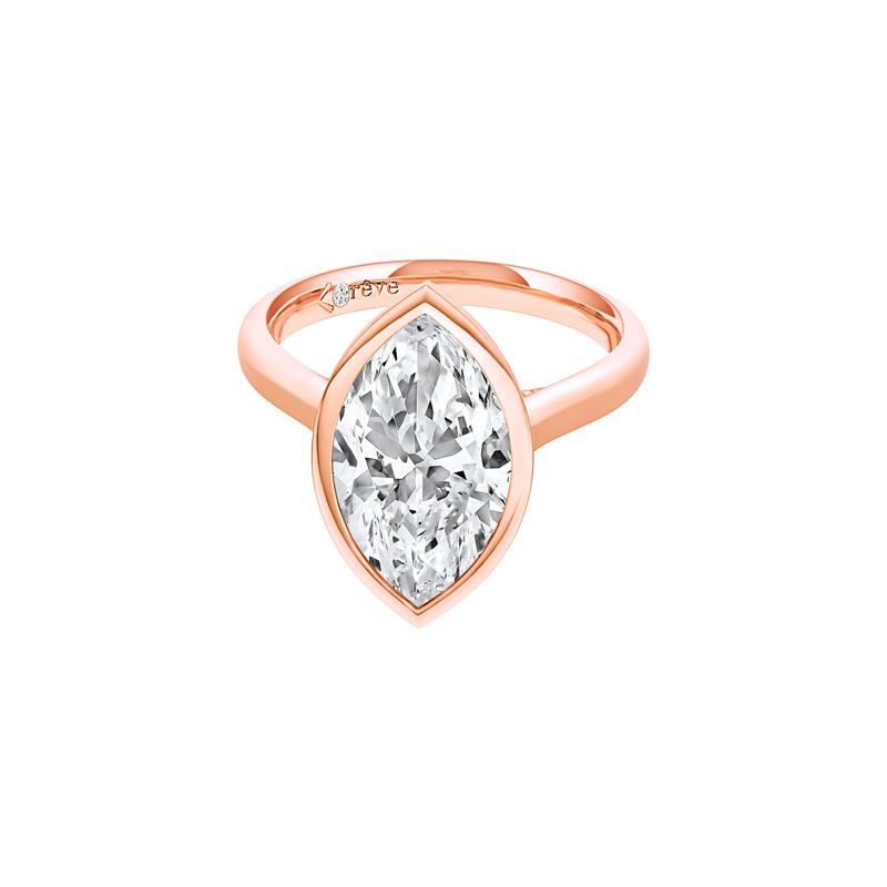 Monroe Lab Grown Diamond Marquise Engagement Ring in 14K Rose Gold &#40;4 ct. tw.&#41; – Image 5 of 5