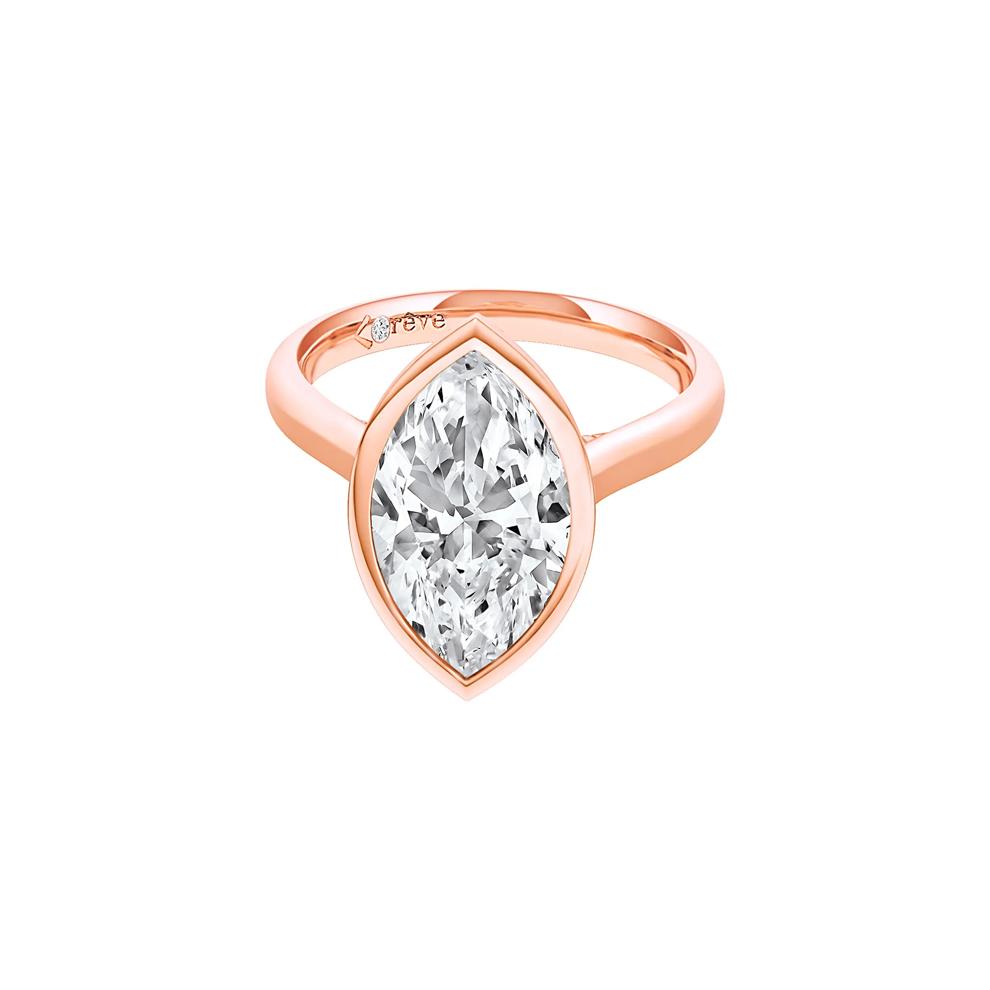 Monroe Lab Grown Diamond Marquise Engagement Ring in 14K Rose Gold (4 ct. tw.) – Image 5 of 5