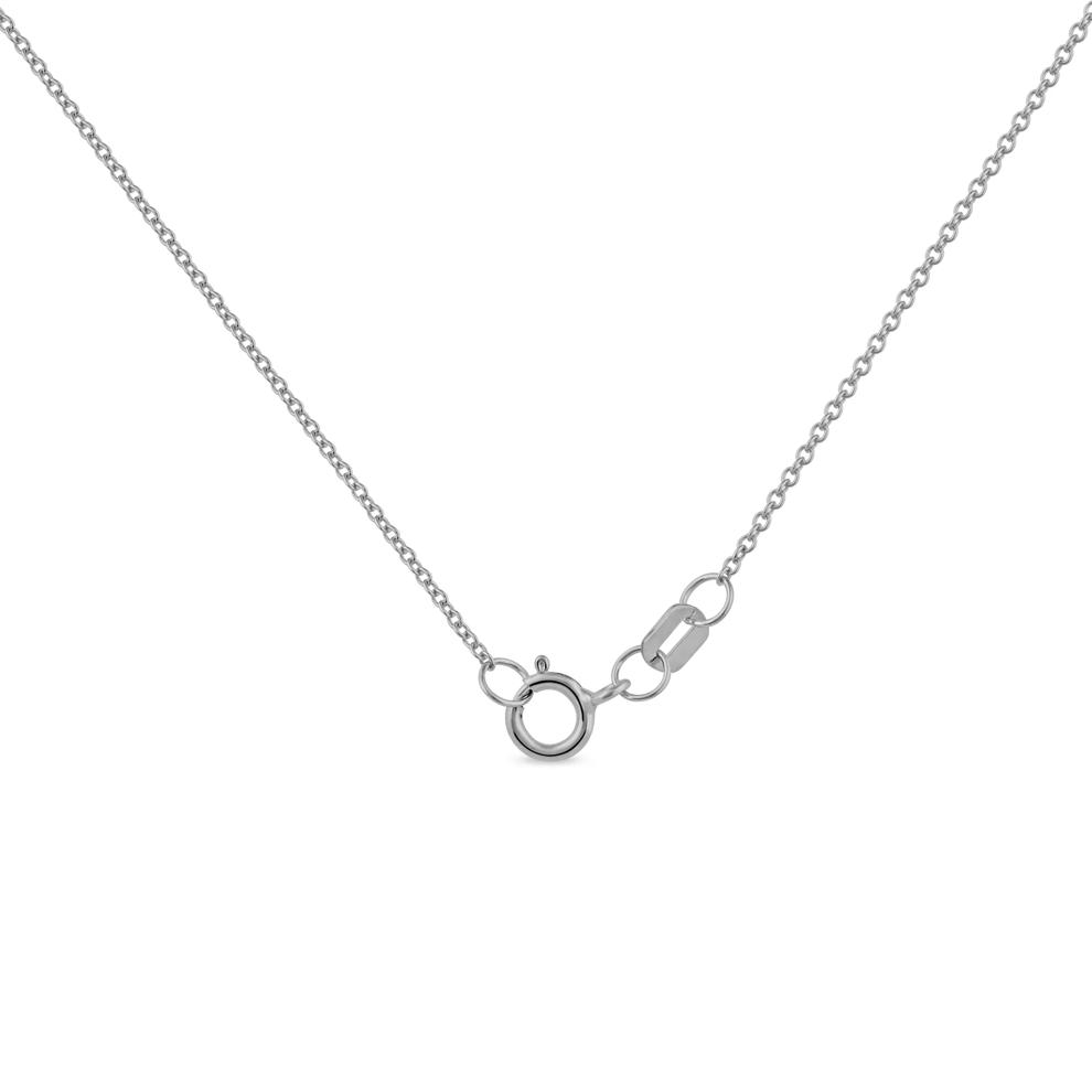 Lab Grown Diamond Illusion Solitaire Pendant in 10K White Gold (1/3 ct. tw.) – Image 4 of 4