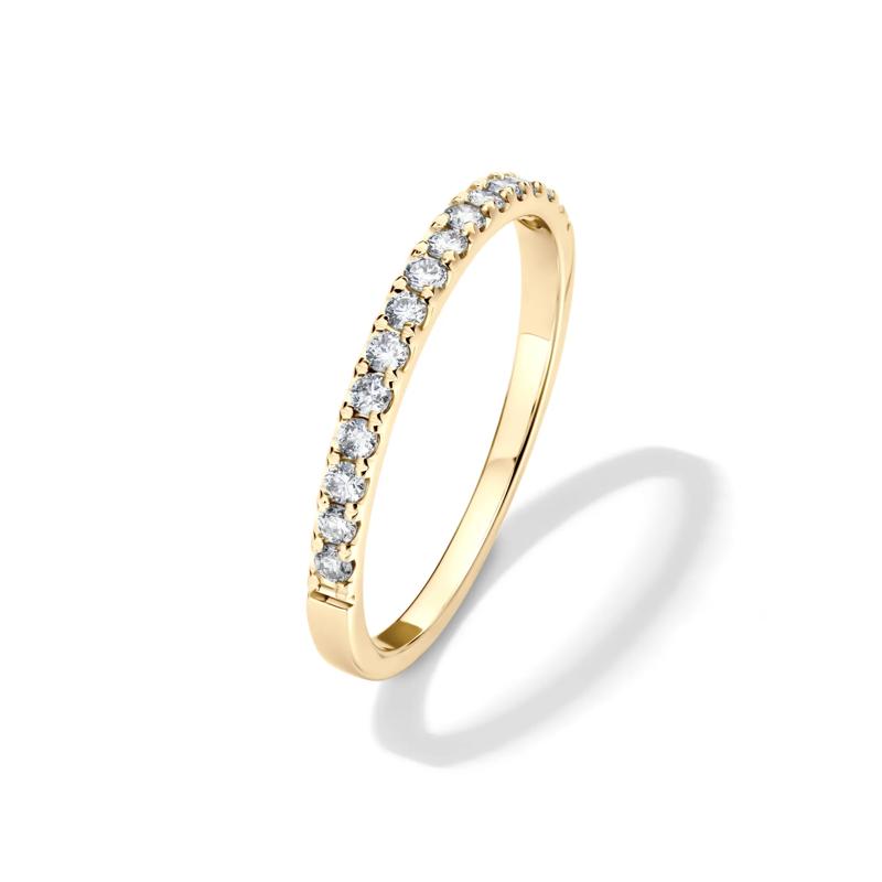 Diamond Anniversary Band in 14K Yellow Gold &#40;1/4 ct. tw.&#41; – Image 4 of 4