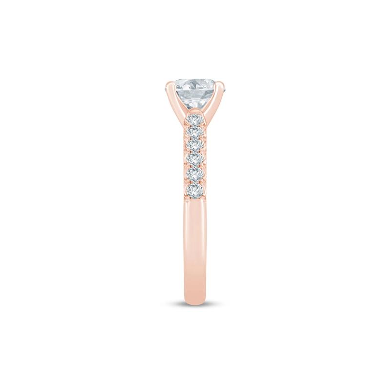Lab Grown Diamond Semi-Mount Ring in 14K Rose Gold &#40;1/2 ct. tw.&#41; – Image 5 of 6