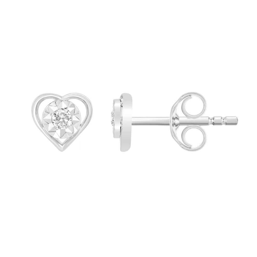 Diamond Stud Earring Three-Pair Set in Sterling Silver (1/5 ct. tw.) – Image 2 of 4