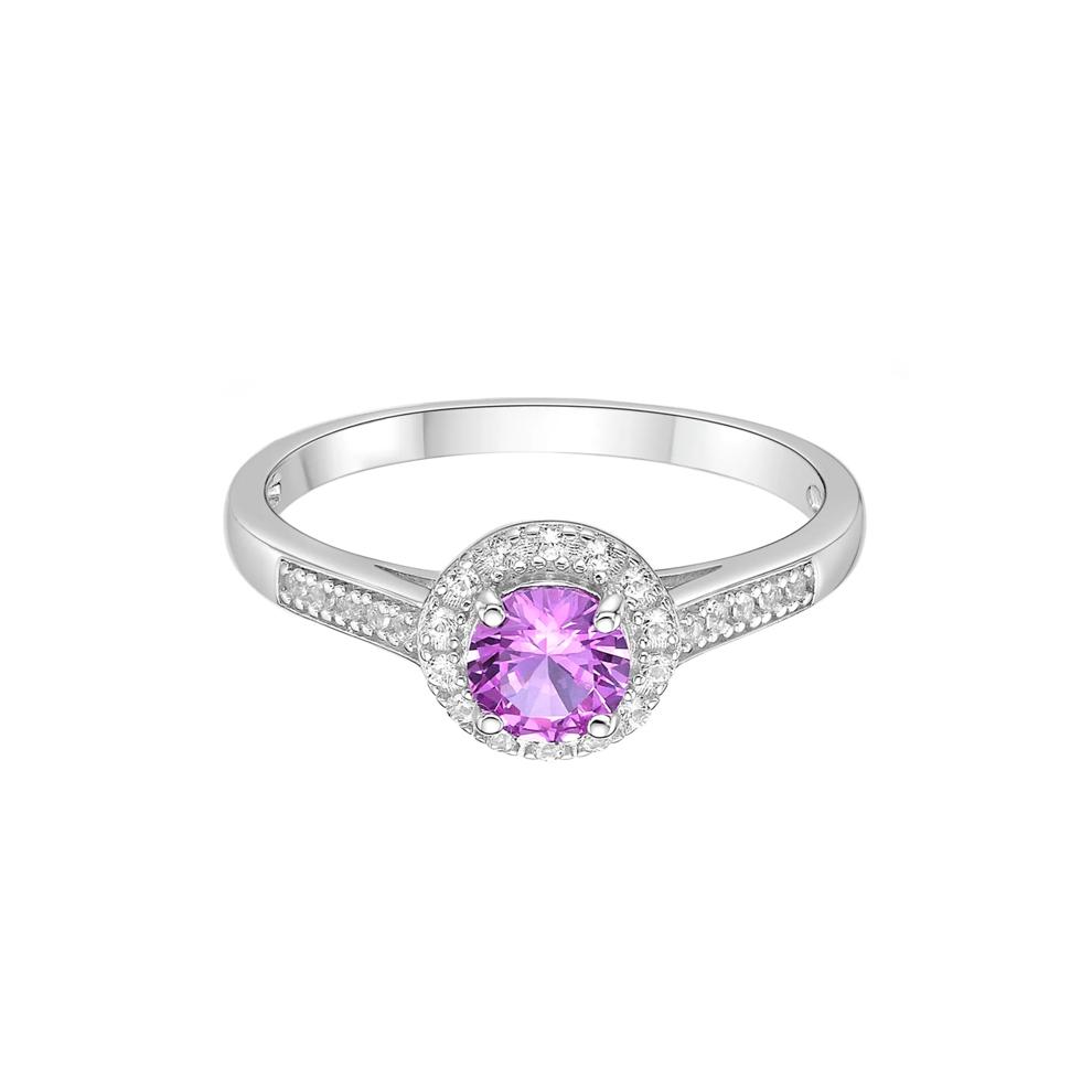 Lab-Created Multi-Gemstone Ring in Sterling Silver – Image 1 of 3