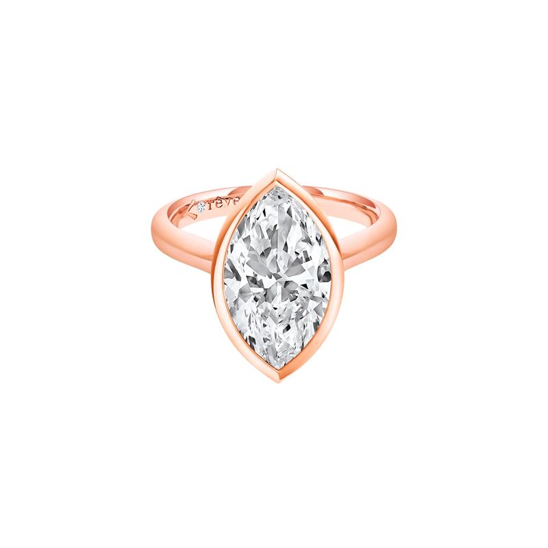 Monroe Lab Grown Diamond Marquise Engagement Ring in 14K Rose Gold &#40;4 ct. tw.&#41; – Image 1 of 5