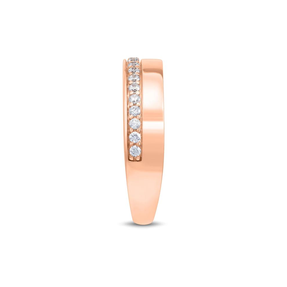 Lab Grown Diamond High-Polish Band in 10K Rose Gold (1/4 ct. tw.) – Image 2 of 3