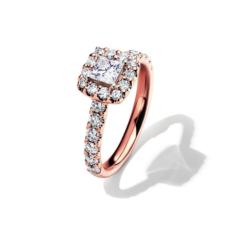 Diamond Bridal Set in 14K Rose Gold &#40;2 ct. tw.&#41; – Image 4 of 6