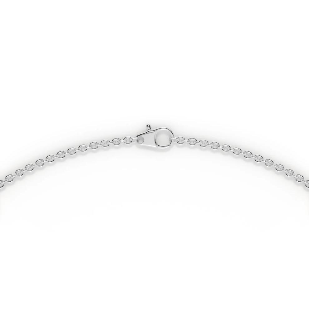 Lab Grown Diamond Round Diamond Necklace in 10K White Gold (3 ct. tw.) – Image 3 of 3