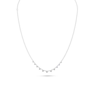Lab Grown Diamond Frontal Necklace in 10K White Gold (1 ct. tw.)