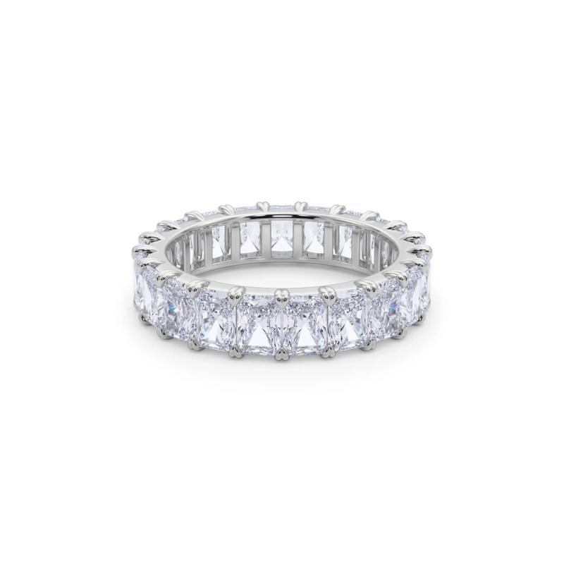 Lab Grown Diamond Radiant-Cut Eternity Band in Platinum &#40;5 ct. tw.&#41; – Image 5 of 5