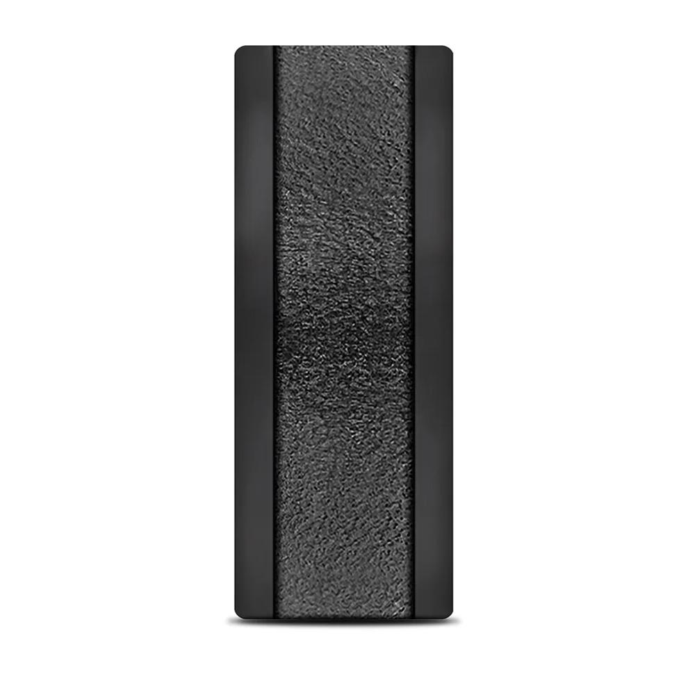 Men's Wirebrush Finish Band in Tantalum, 8MM – Image 3 of 3