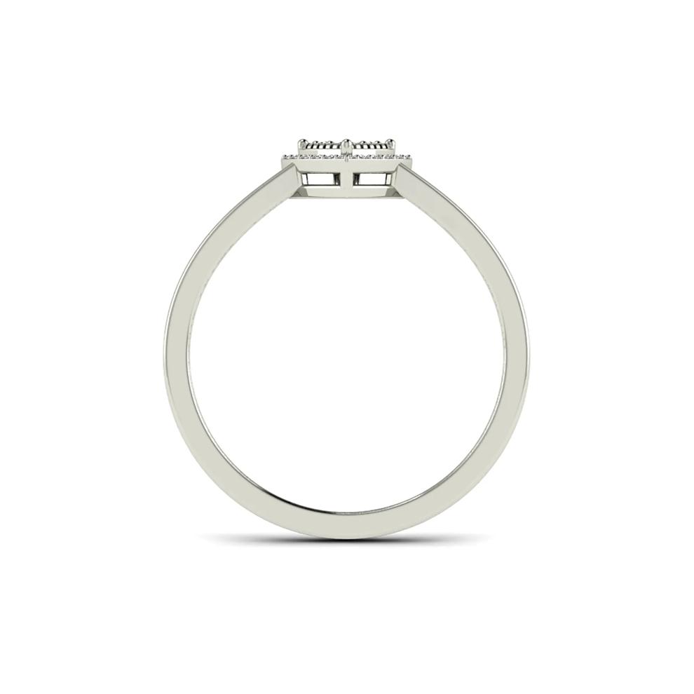Diamond Halo Heart Ring in 14K White Gold (1/8 ct. tw.) – Image 2 of 4