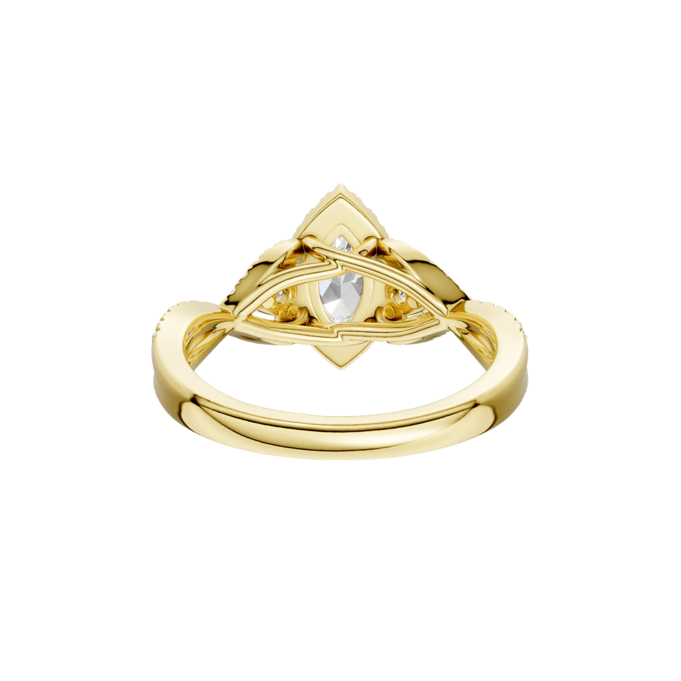 Diamond Marquise Halo Engagement Ring in 14K Yellow Gold (1 ct. tw.) – Image 5 of 5