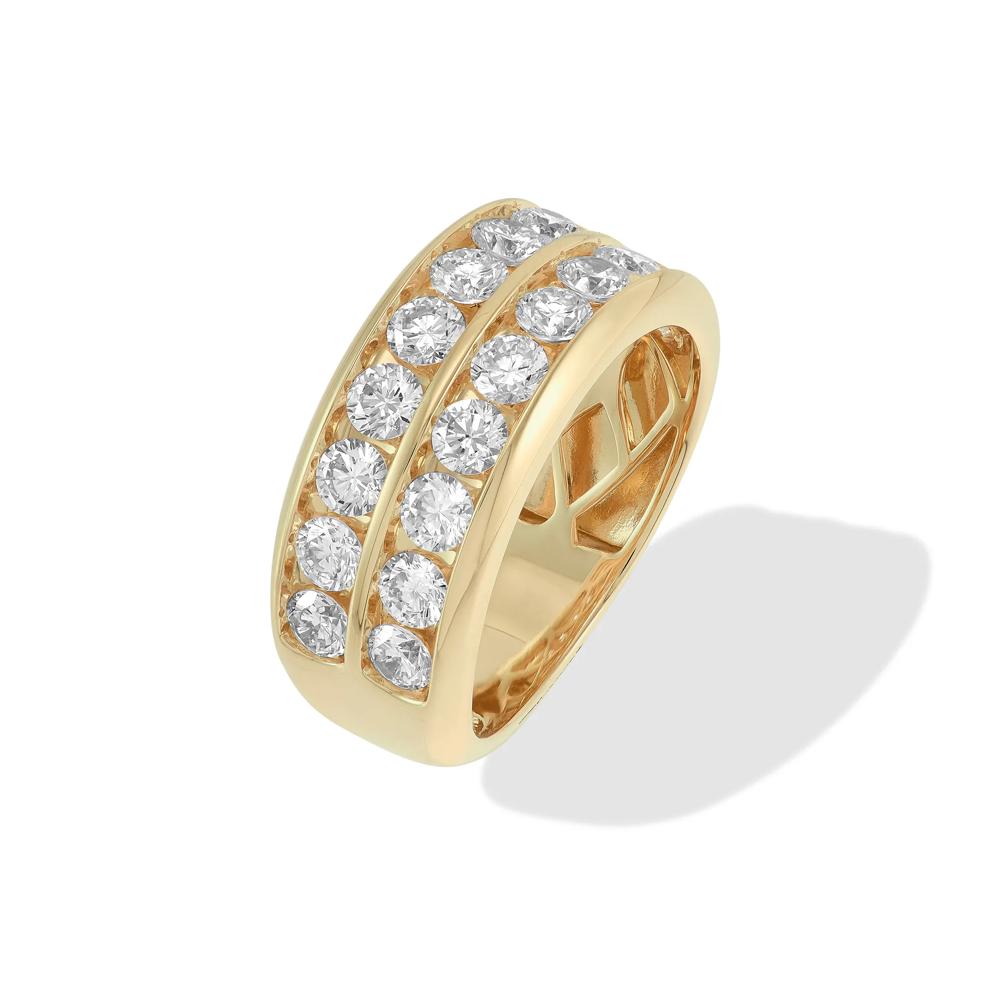Men's Lab Grown Diamond Band in 10K Yellow Gold (3 ct. tw.) – Image 4 of 4