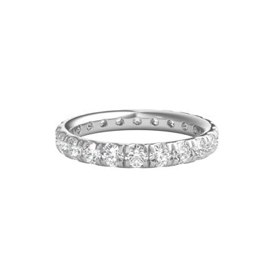 Lab Grown Diamond Comfort Fit Eternity Band in 14K White Gold (2 ct. tw.)