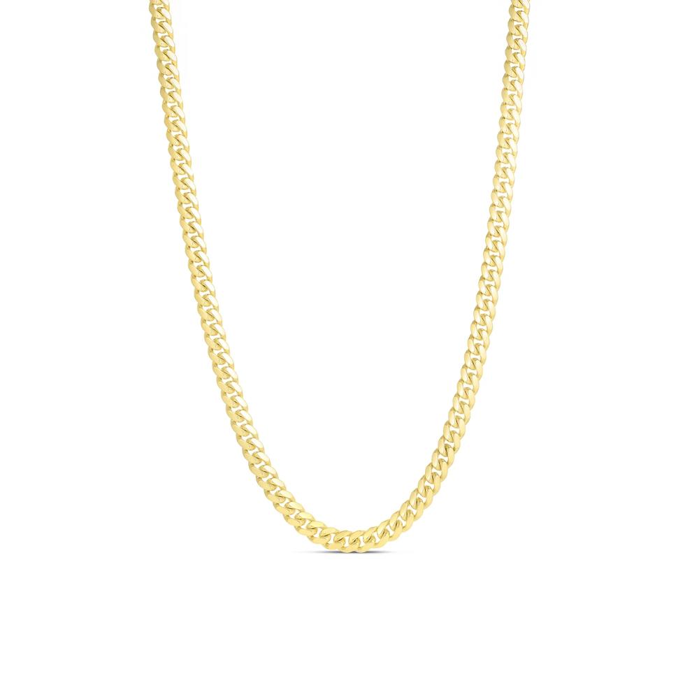 Miami Cuban Link Chain in 10K Yellow Gold, 22" – Image 1 of 3
