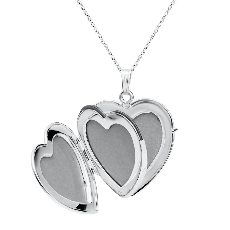 Four-Photo Heart-Shaped Locket in Sterling Silver – Image 3 of 4