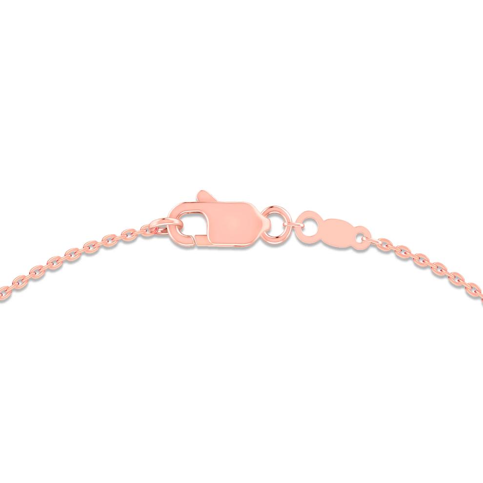 Lab Grown Diamond Prong-Set Front Necklace in 10K Rose Gold (1 ct. tw.) – Image 2 of 4