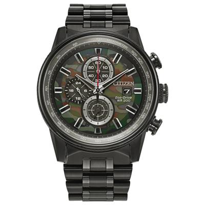 Men's Nighthawk Watch in Black Ion-Plated Stainless Steel, 43MM