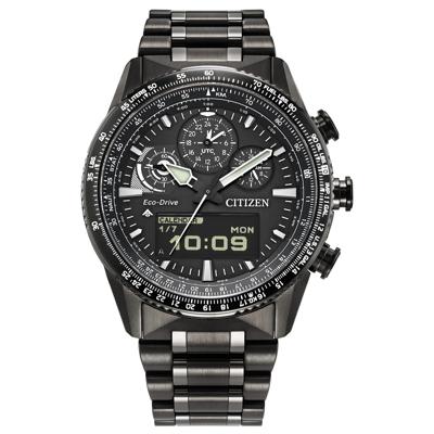 Men's Promaster Skyhawk Watch in Black-Toned Stainless Steel.