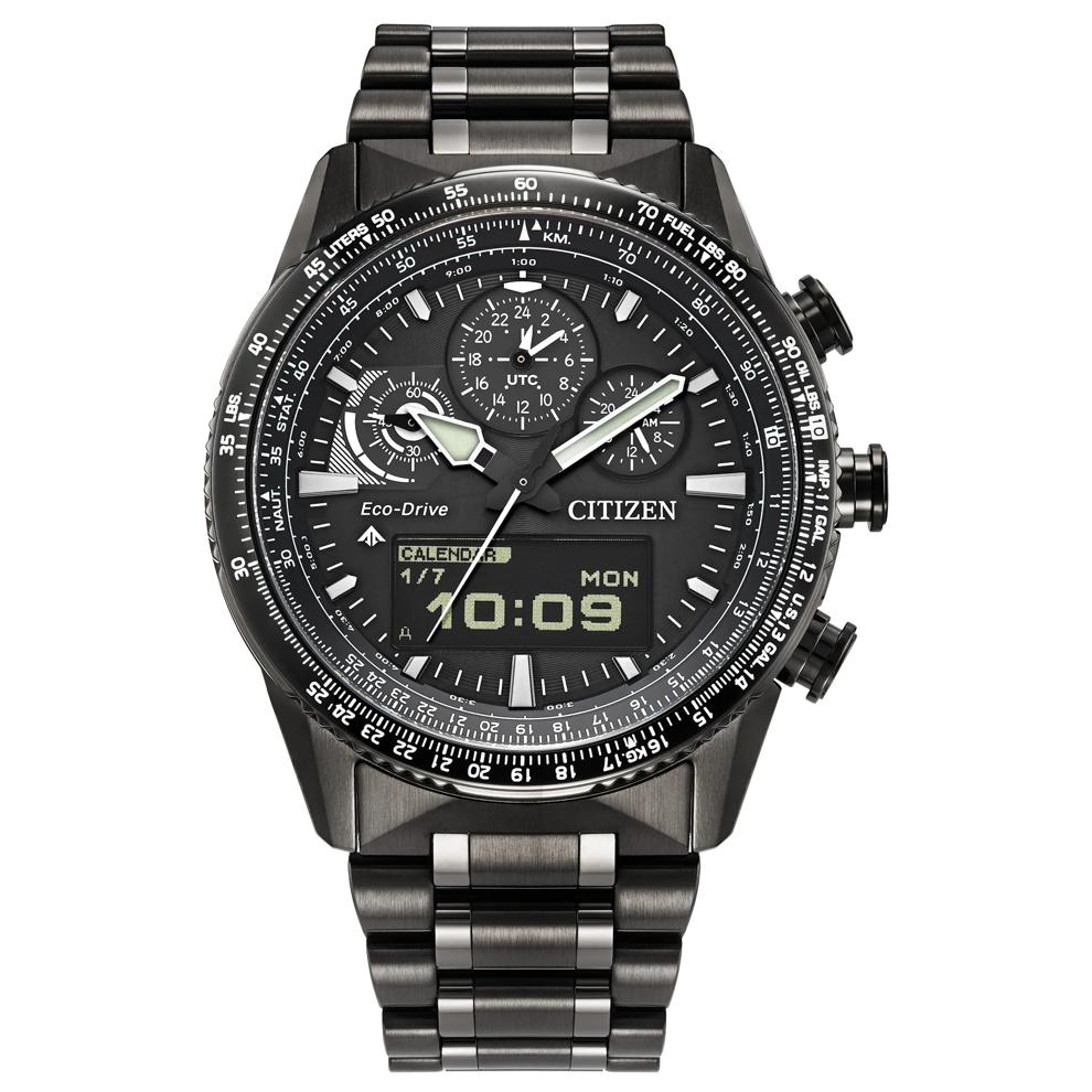 Men's Promaster Skyhawk Watch in Black-Toned Stainless Steel. – Image 1 of 3