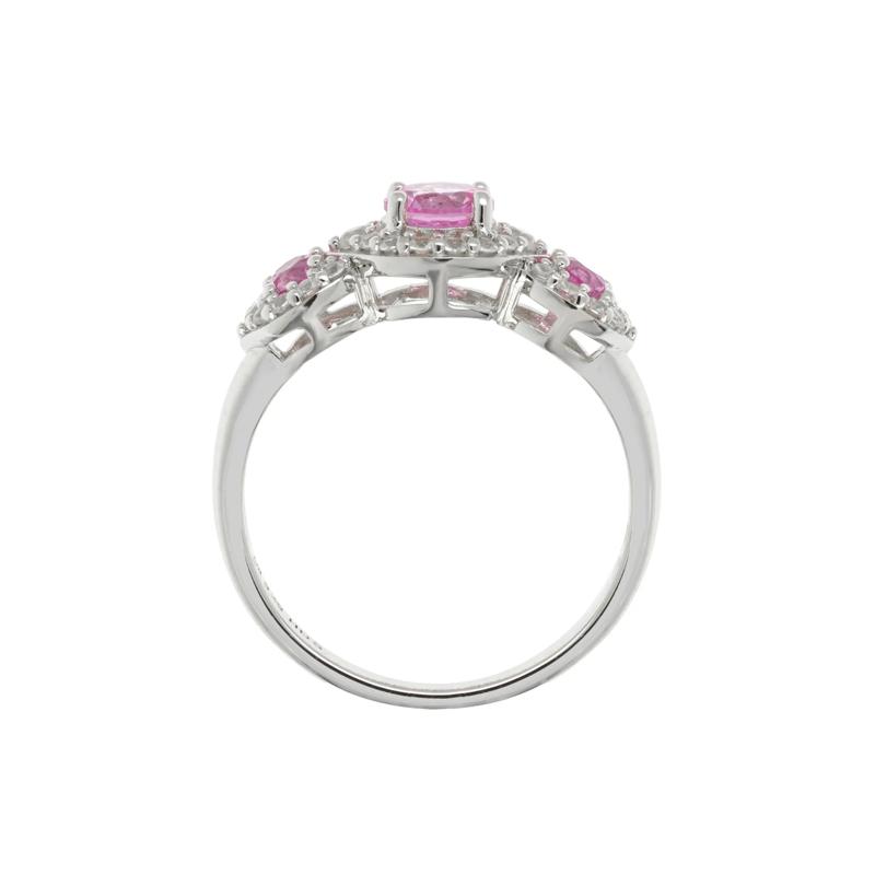 Lab-Created Multi-Gemstone Ring in Sterling Silver – Image 2 of 3