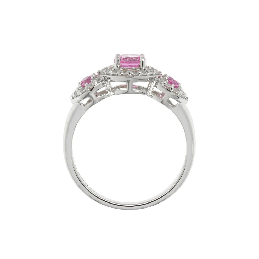 Lab-Created Multi-Gemstone Ring in Sterling Silver – Image 2 of 3