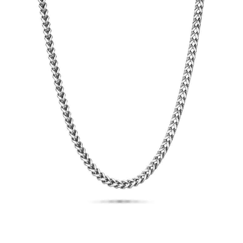 Square Franco Chain in 14K White Gold, 24&quot; – Image 1 of 3